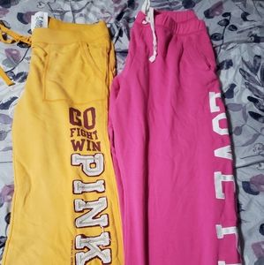 Pink pants size large